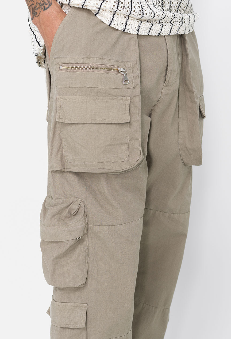 Cotton Himalayan Cargo Pants / Tan