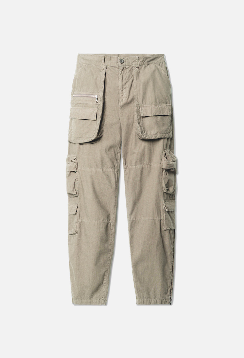 Low-waist cotton cargo pants with strap - Pants - Women | Bershka