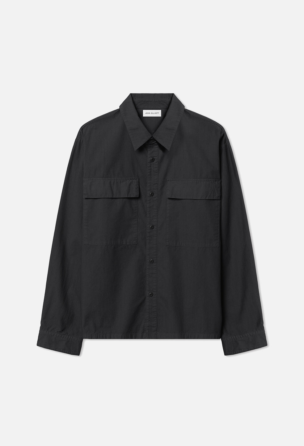 Cotton Himalayan Work Shirt / Black - JOHN ELLIOTT