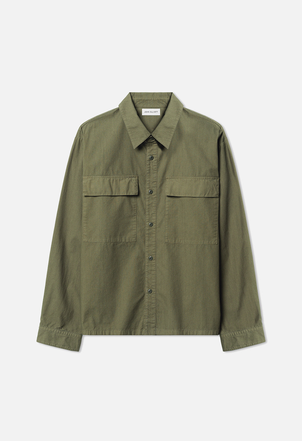 Cotton Himalayan Work Shirt / Juniper - JOHN ELLIOTT