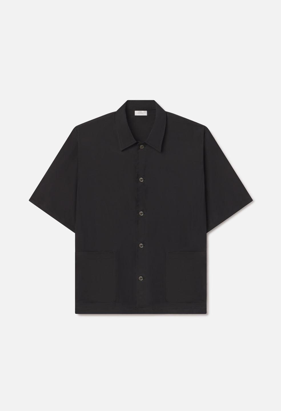 Cupro Smoking Shirt / Black