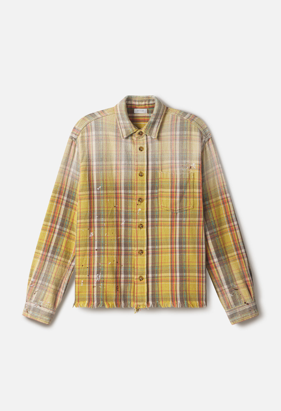 Odeon Hemi Oversized Shirt / Vintage Yellow Plaid