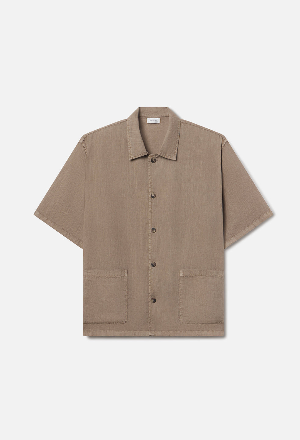 Nigril Linen Smoking Shirt / Washed Drift