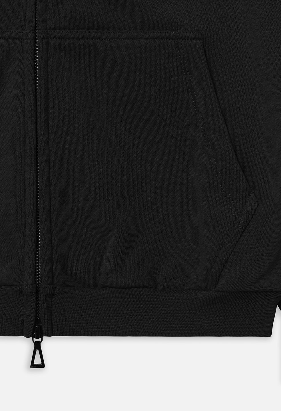 トップス John Elliott Black Zip-Up Hoodie Frances Full-Zip / Black