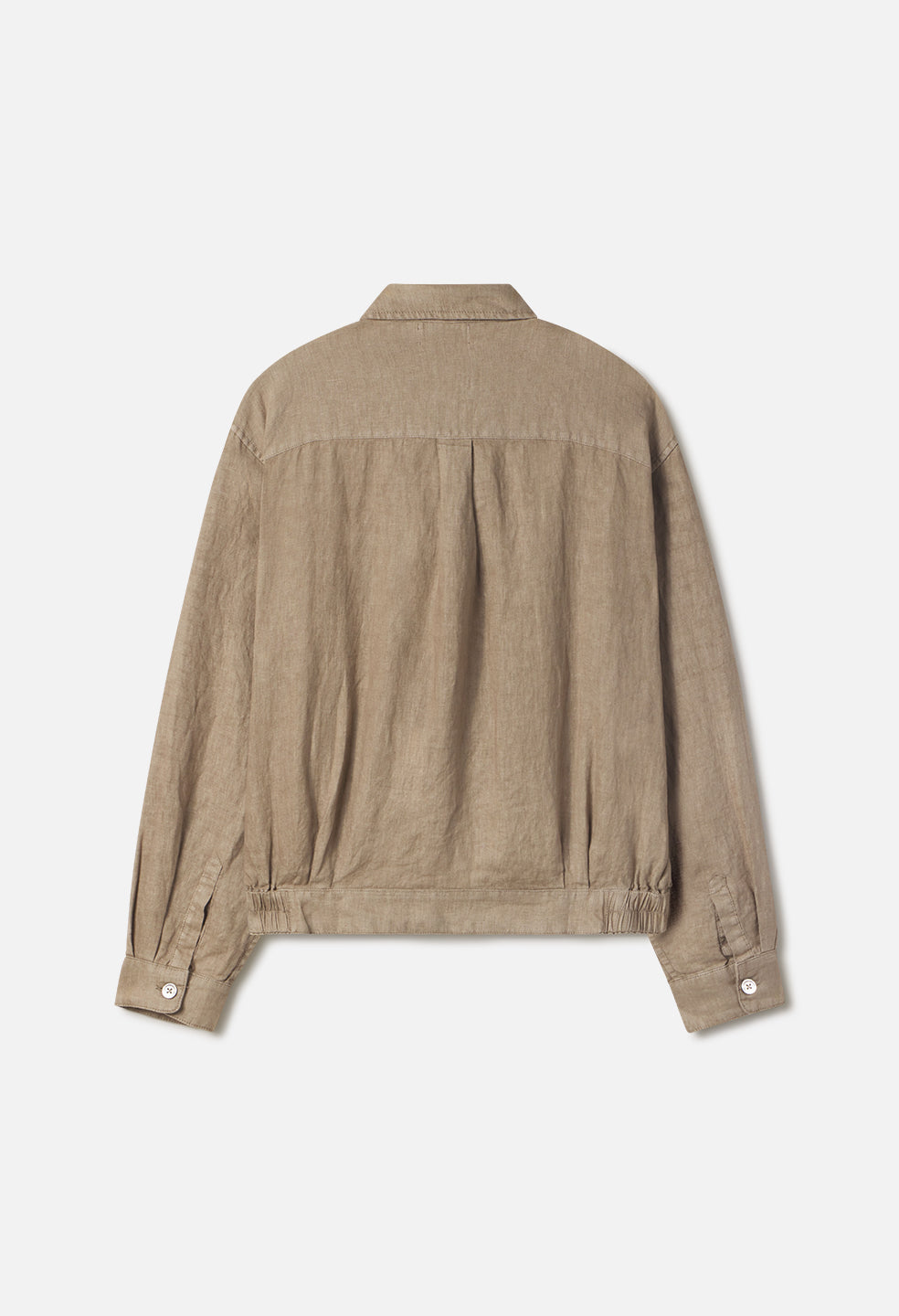 Nigril Linen Zip Jacket / Washed Drift