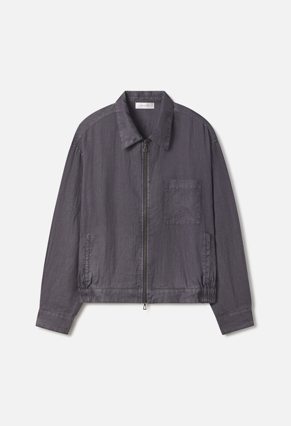 Nigril Linen Zip Jacket / Washed Black