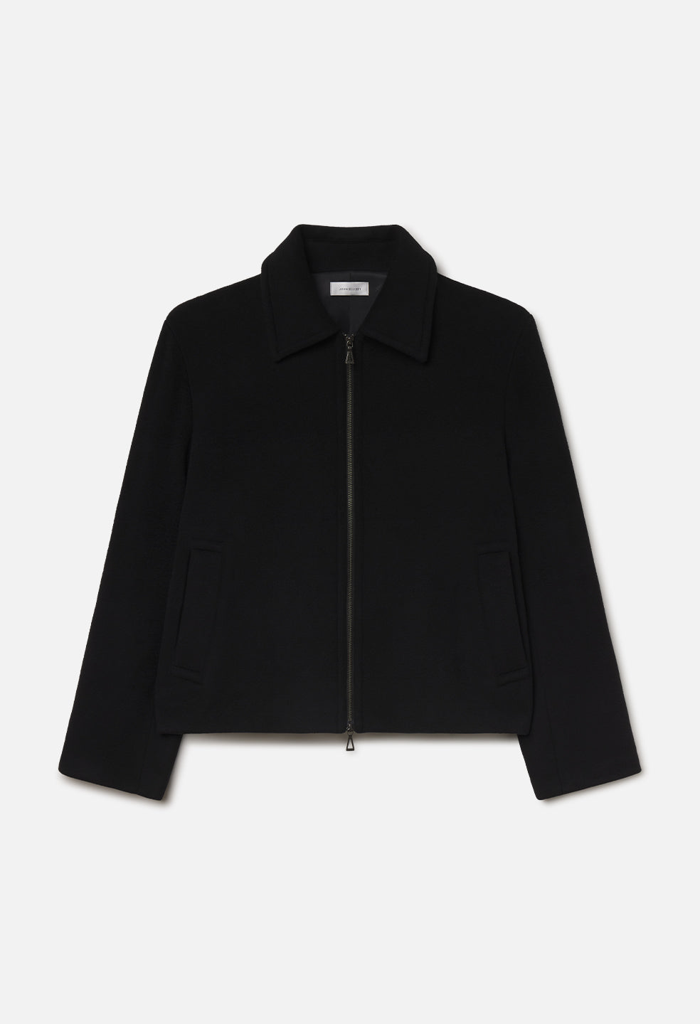 Silk Wool Lexington Full Zip / Black
