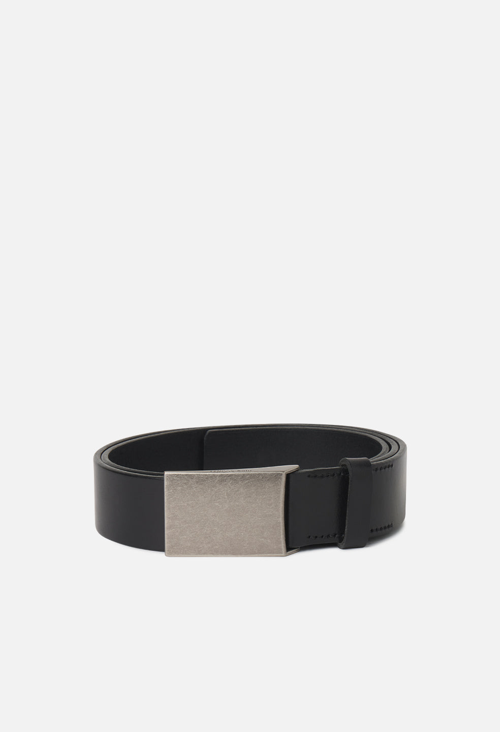 Lucas Leather Belt / Black x Nickel
