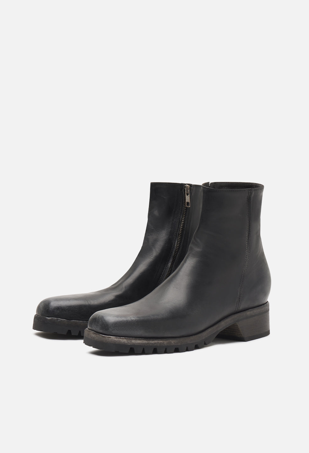 Square Toe Boot / Vintage Black