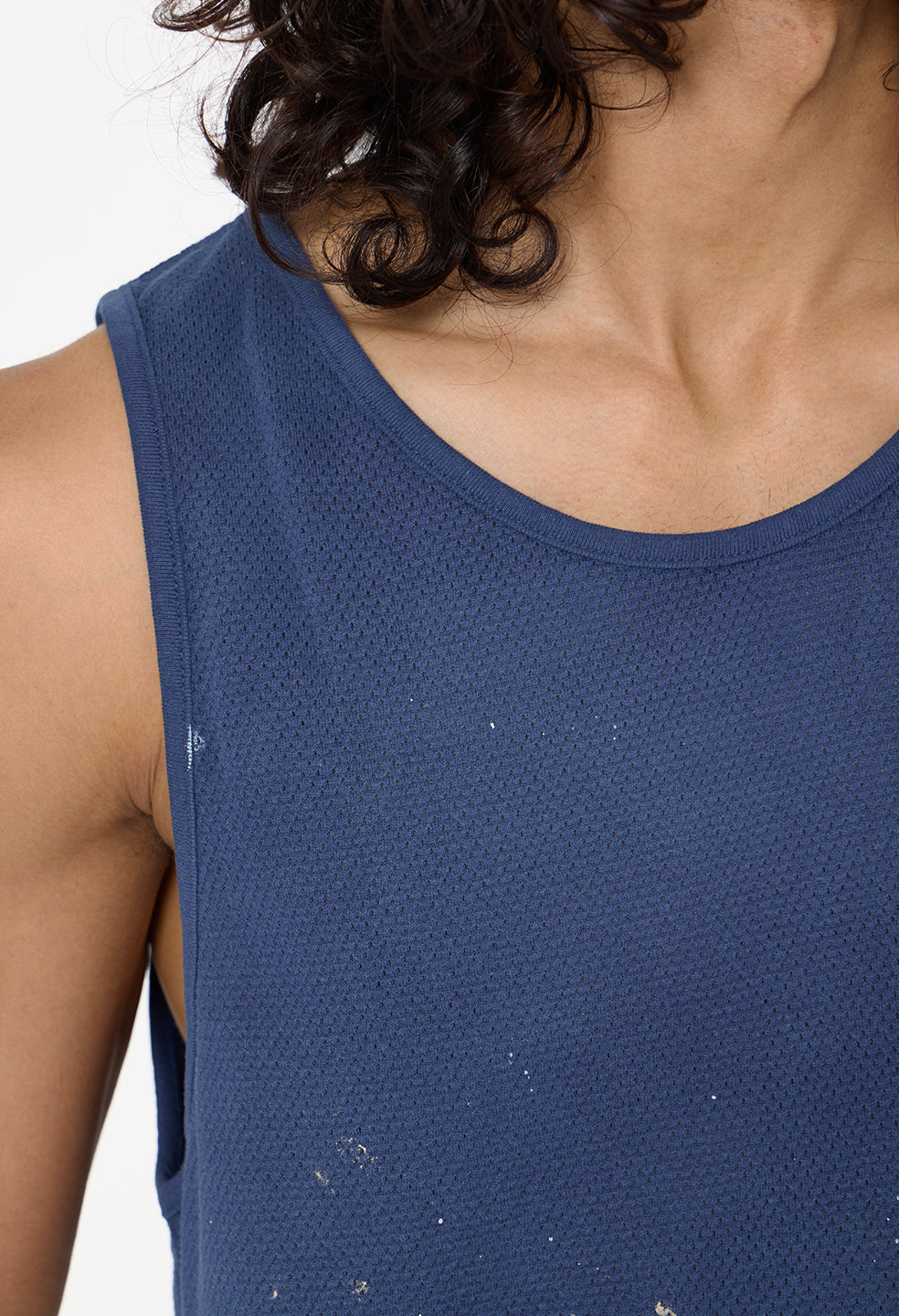 Odeon Mesh Tank / Vintage Navy