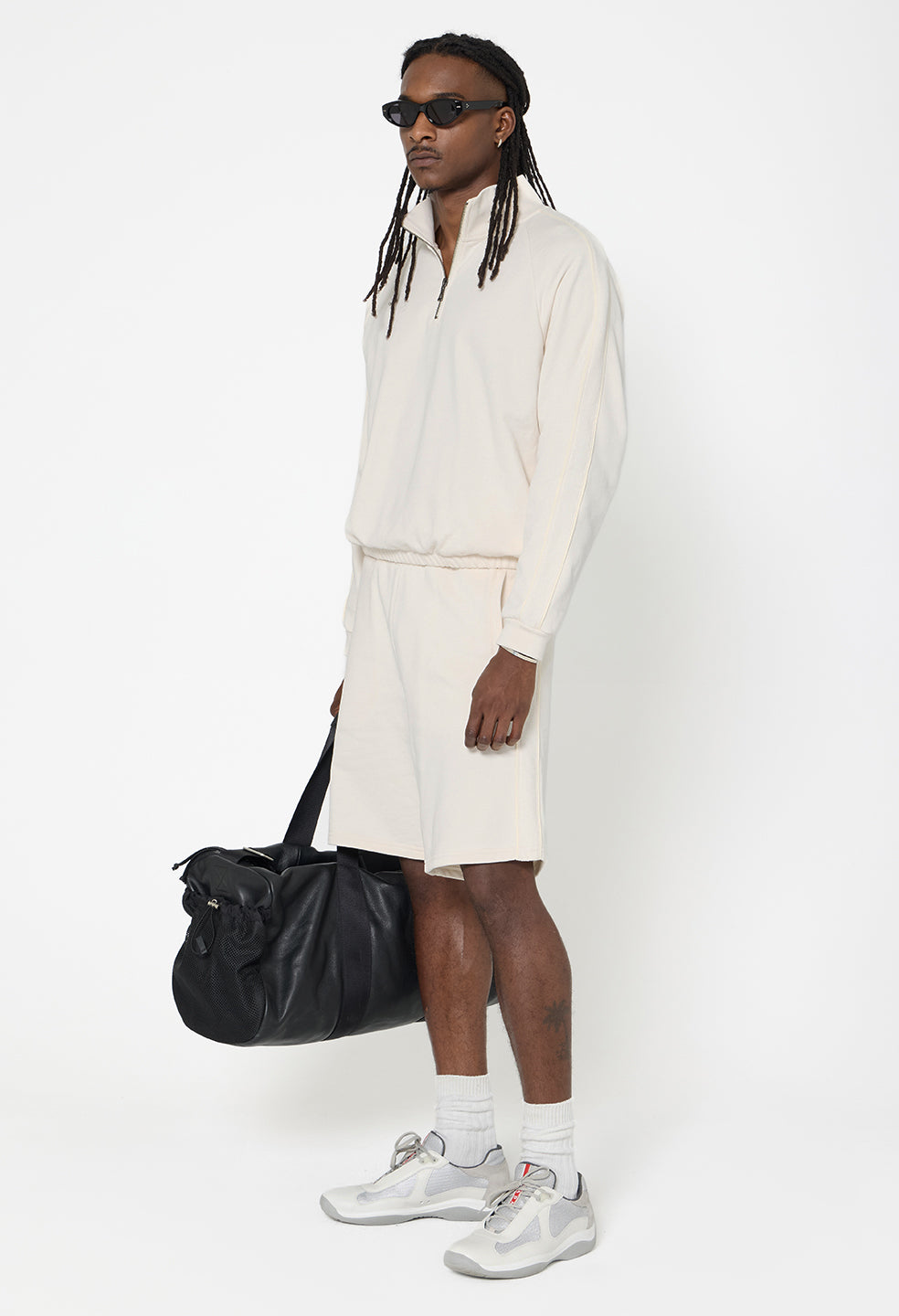 Track Half Zip / Salt