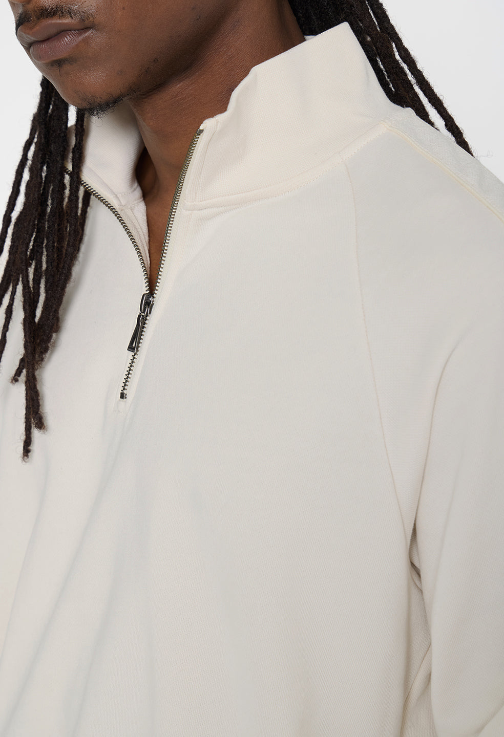 Track Half Zip / Salt