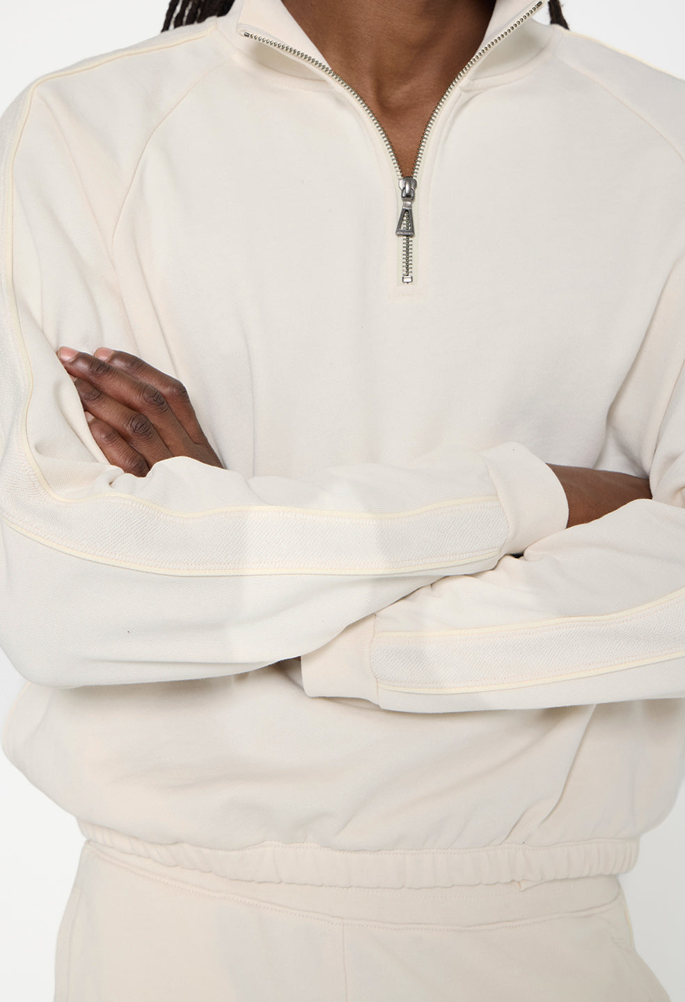 Track Half Zip / Salt