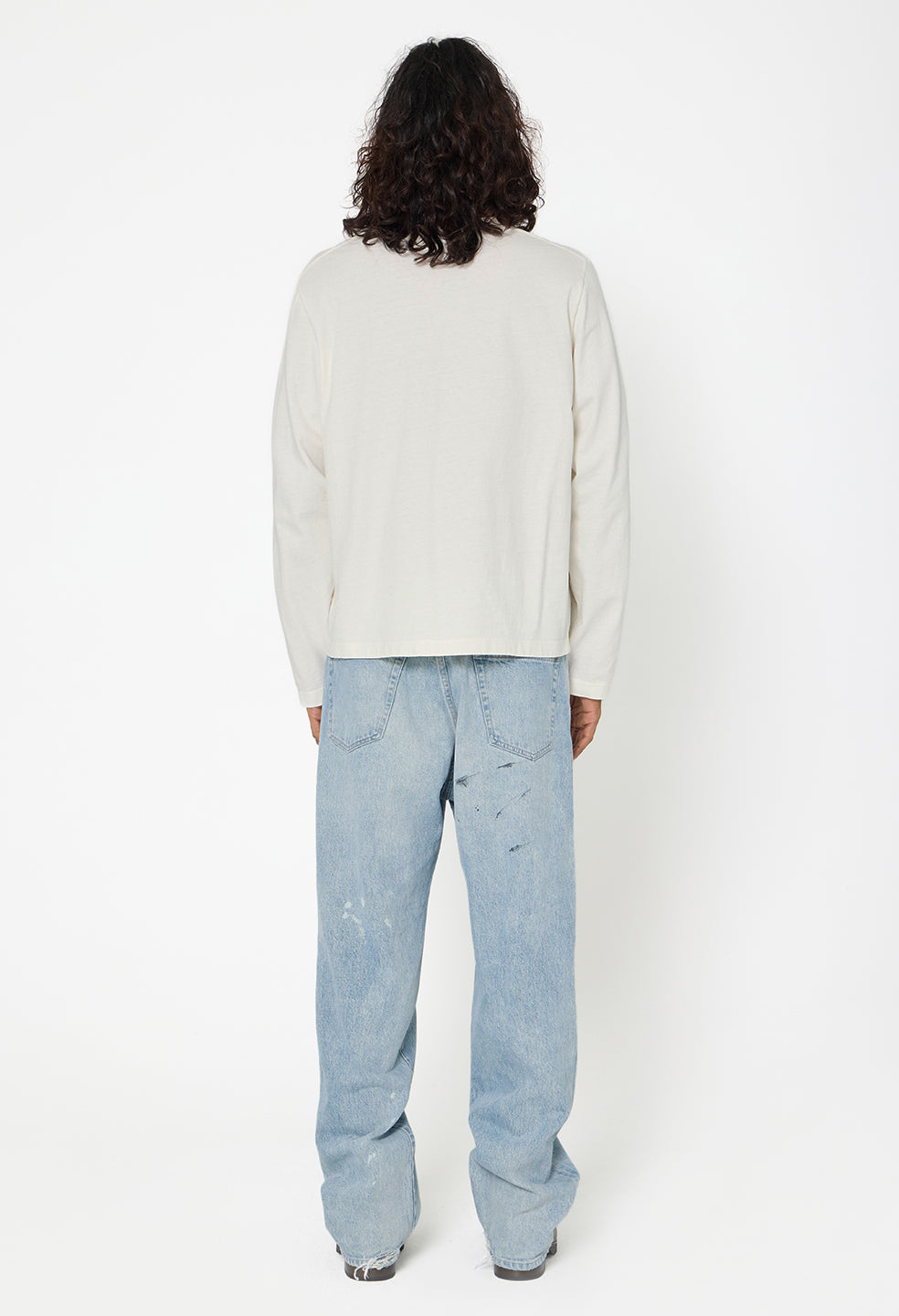 Air Spun LS Beach Pocket Tee / Salt
