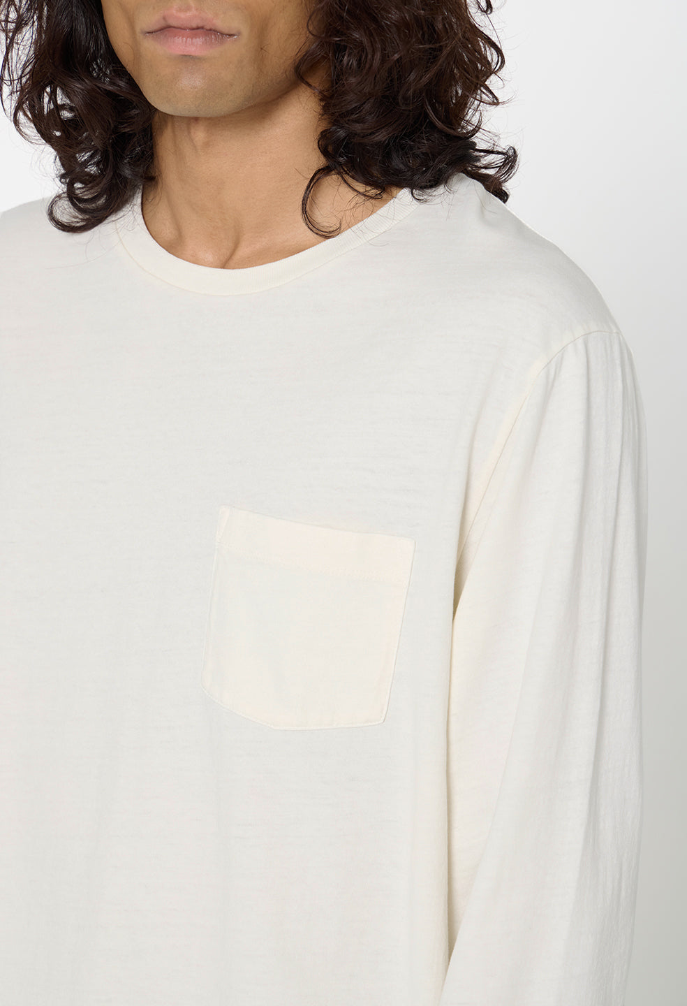 Air Spun LS Beach Pocket Tee / Salt