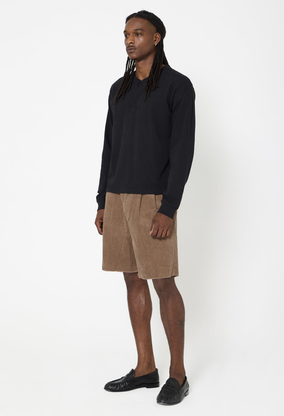 Air Spun Henley / Black