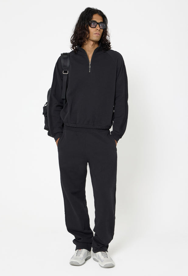 Track Half Zip / Black