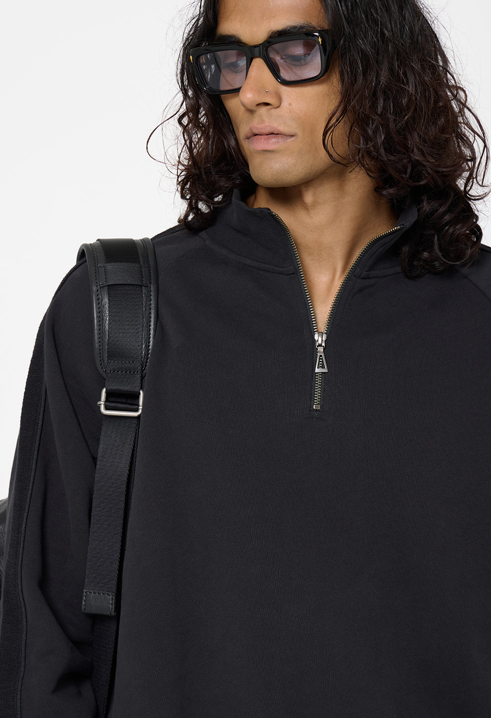 Track Half Zip / Black