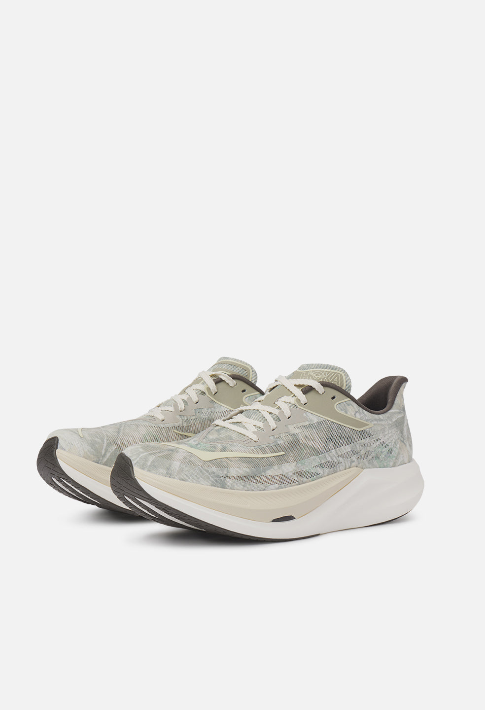 John Elliott x Hoka Rocket X 3 / Spray Green x Antique White