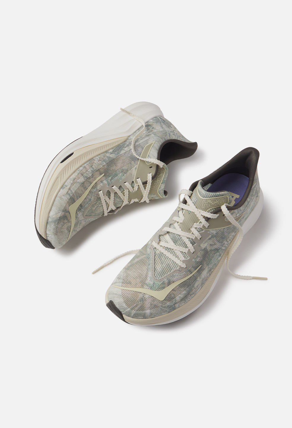 John Elliott x Hoka Rocket X 3 / Spray Green x Antique White