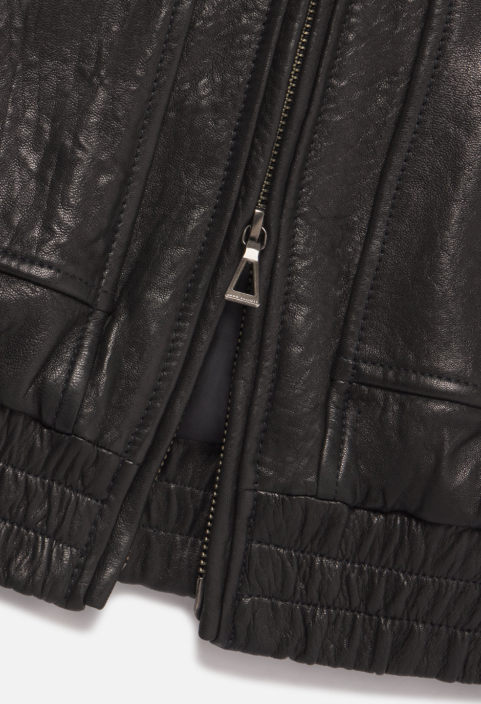 Leather Lautner Jacket / Black