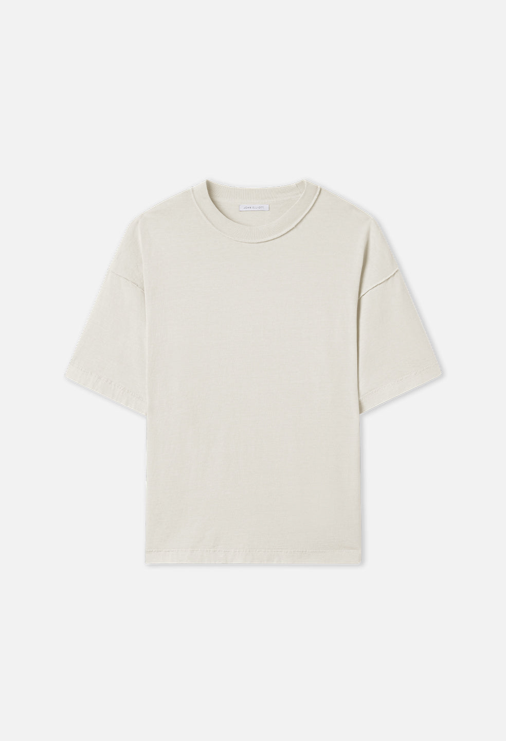 Summer Reversed Cropped Tee / Washed Salt