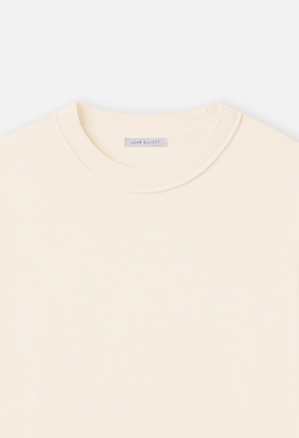 Reversed Cropped Tee / Washed Salt