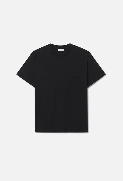 john elliott tobacco shirt Silk Noil Campus Pocket Tee / Black - John Elliott (Official) - Men's Designer Apparel