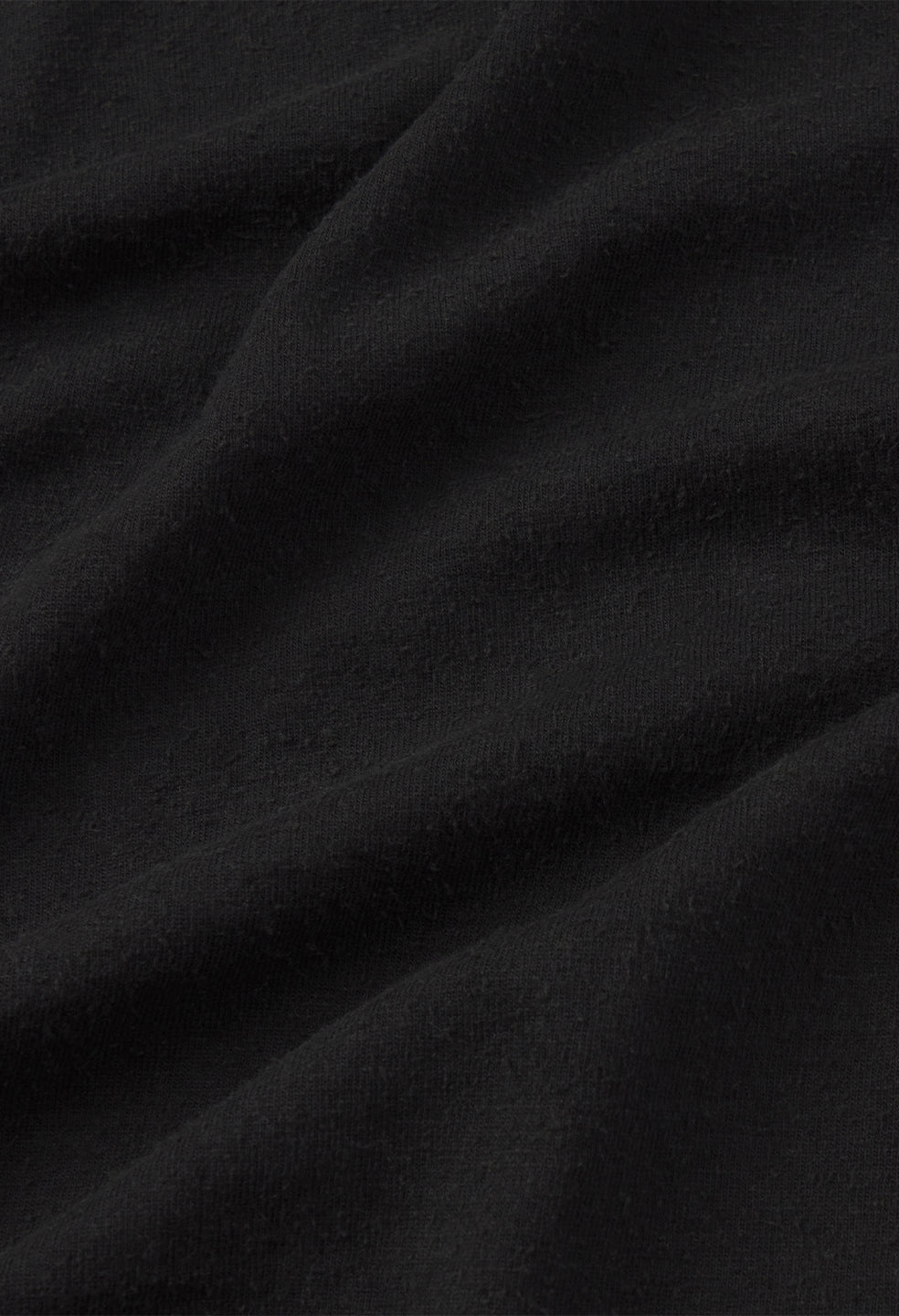 Silk Noil Campus Pocket Tee / Black