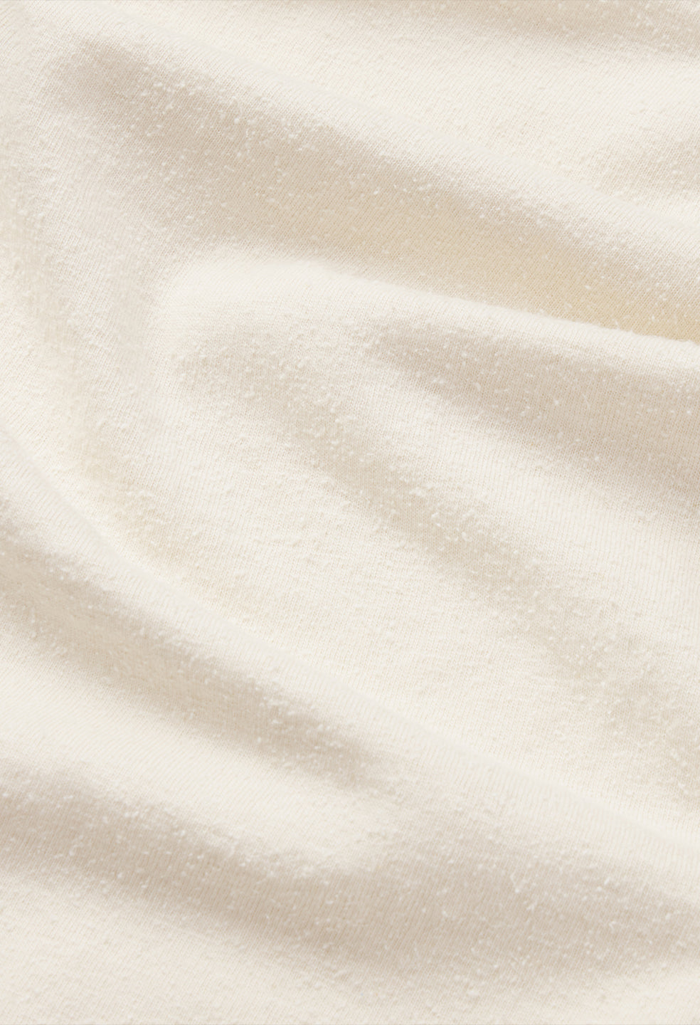 Silk Noil Riviera Cropped Tee / Salt