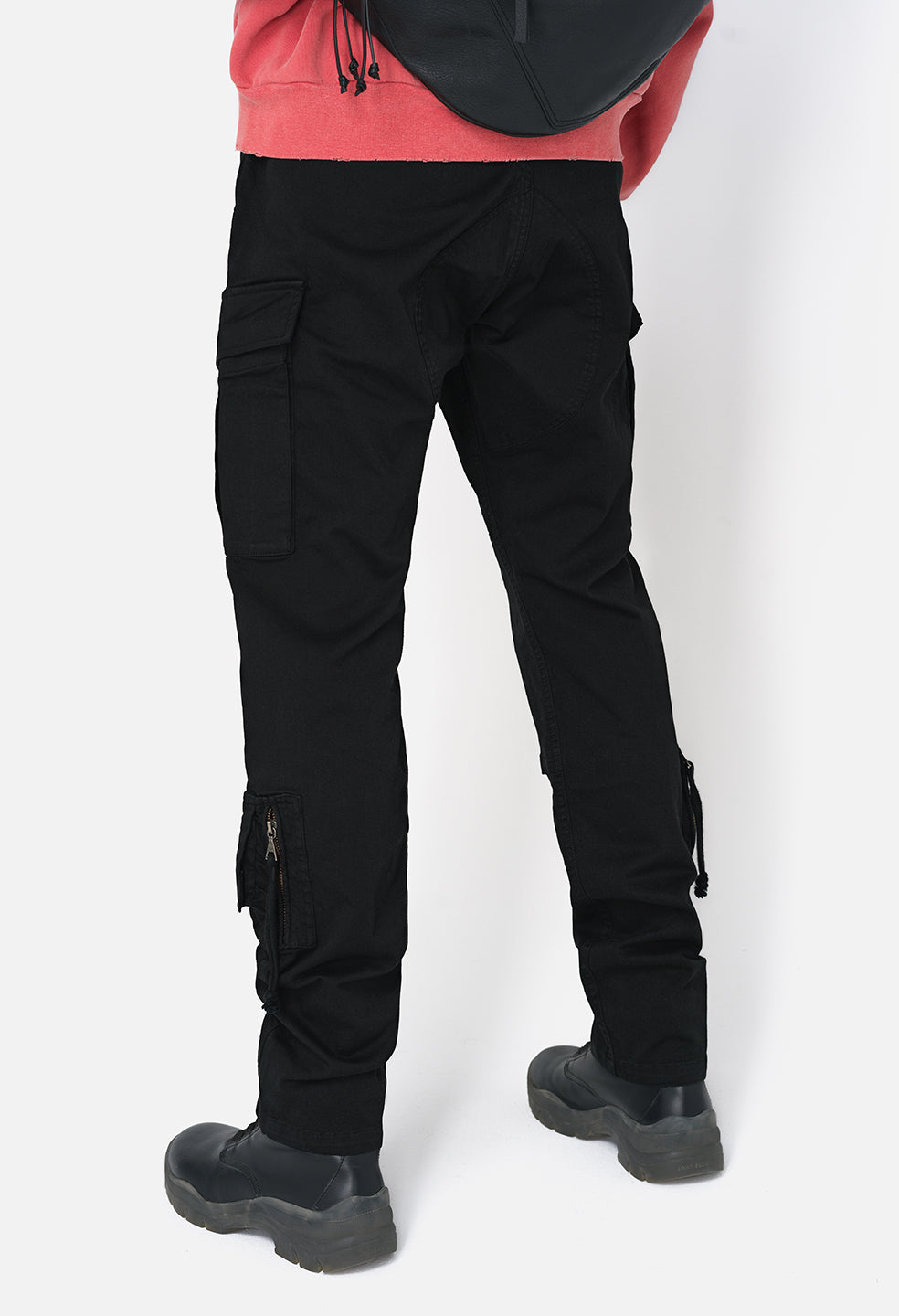 Large tactical cargo pants Black