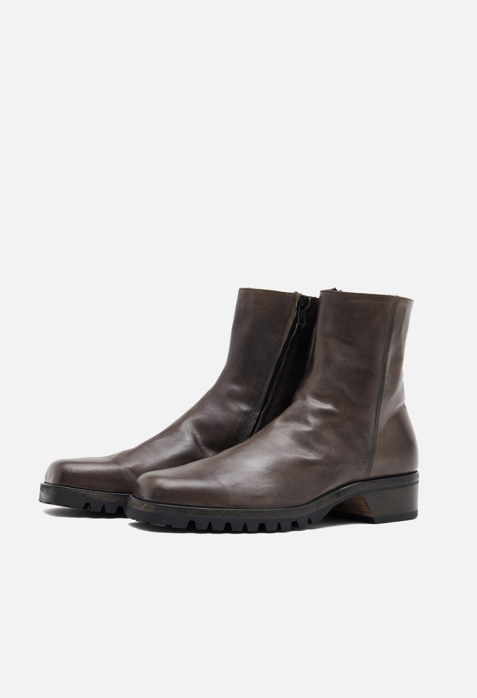 Square Toe Boot / Chocolate