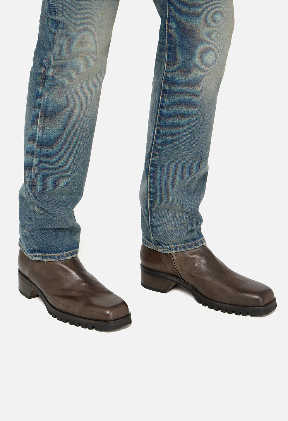 Square Toe Boot / Chocolate