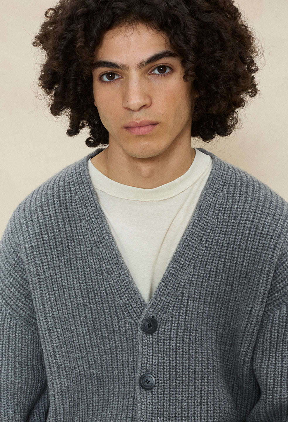 Capri Cashmere Cardigan / Grey