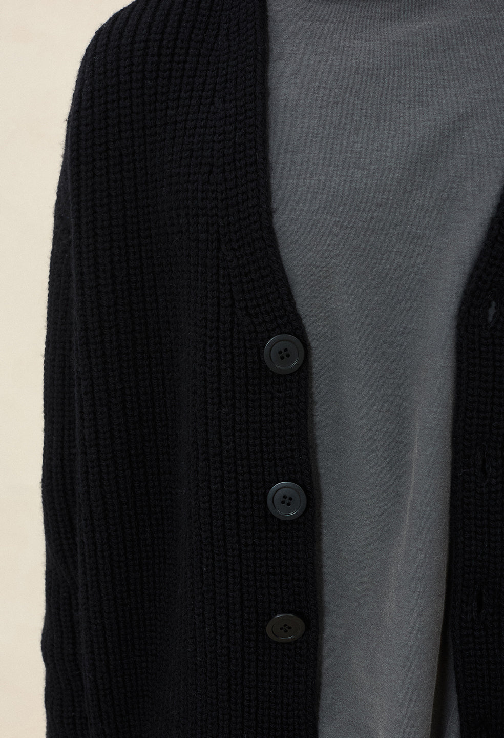 Capri Cashmere Cardigan / Black