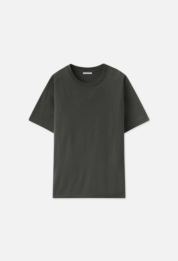 Recycled Cotton University Tee / Steel