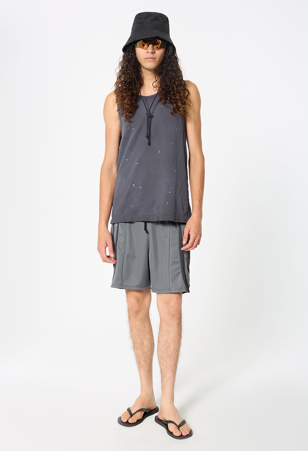 Odeon Mesh Tank / Vintage Black