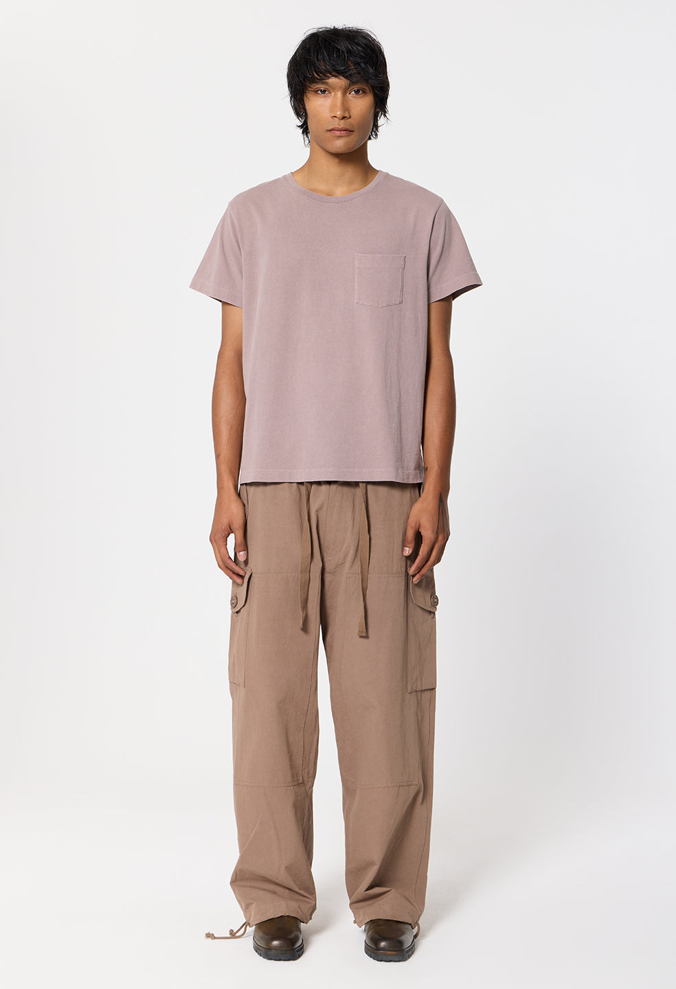 Air Spun Beach Pocket Tee / Plum