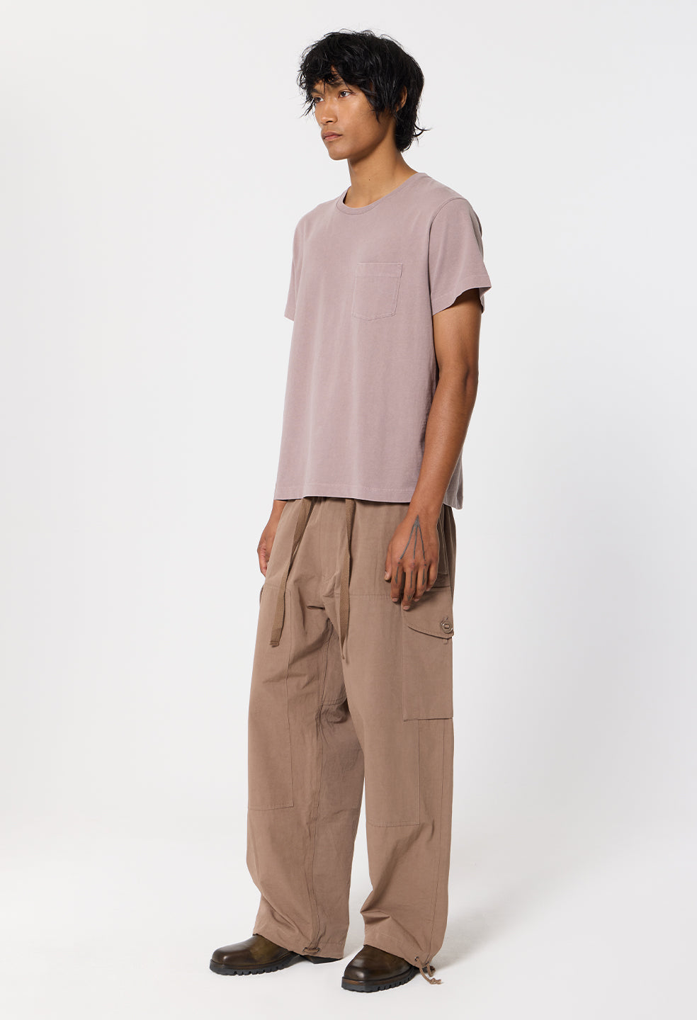 Air Spun Beach Pocket Tee / Plum