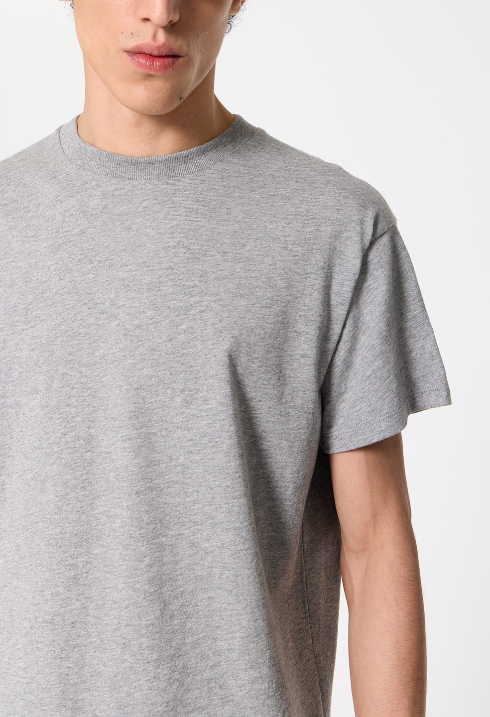 Air Spun Shrunken Tee / Heather Grey