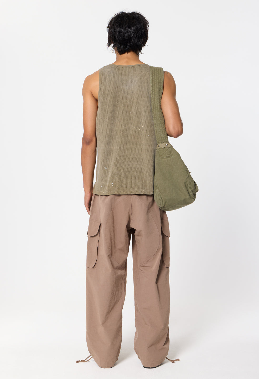 Odeon Mesh Tank / Vintage Olive