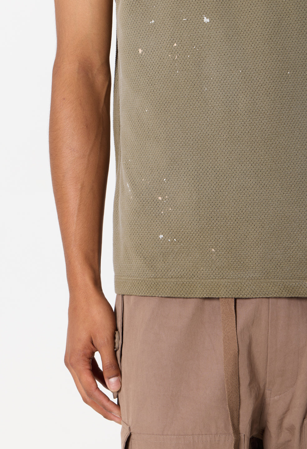 Odeon Mesh Tank / Vintage Olive