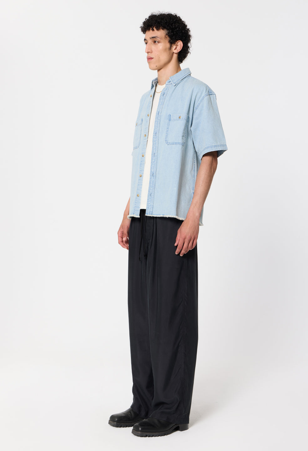 Princeton Hemi SS Shirt / Washed Indigo
