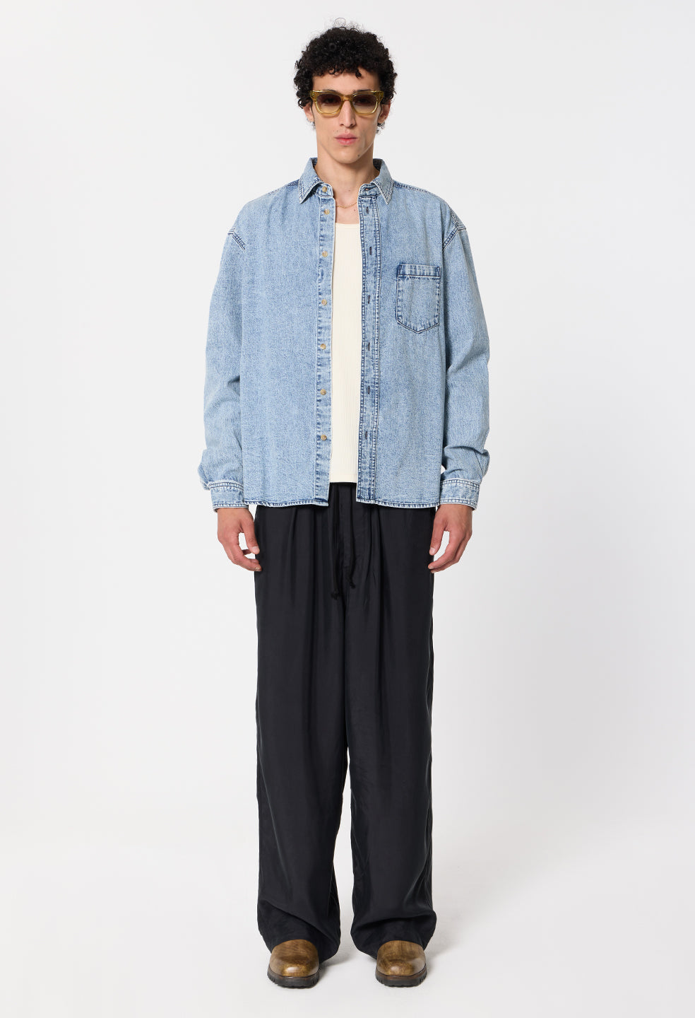 Cupro Saint Lucia Trouser / Black