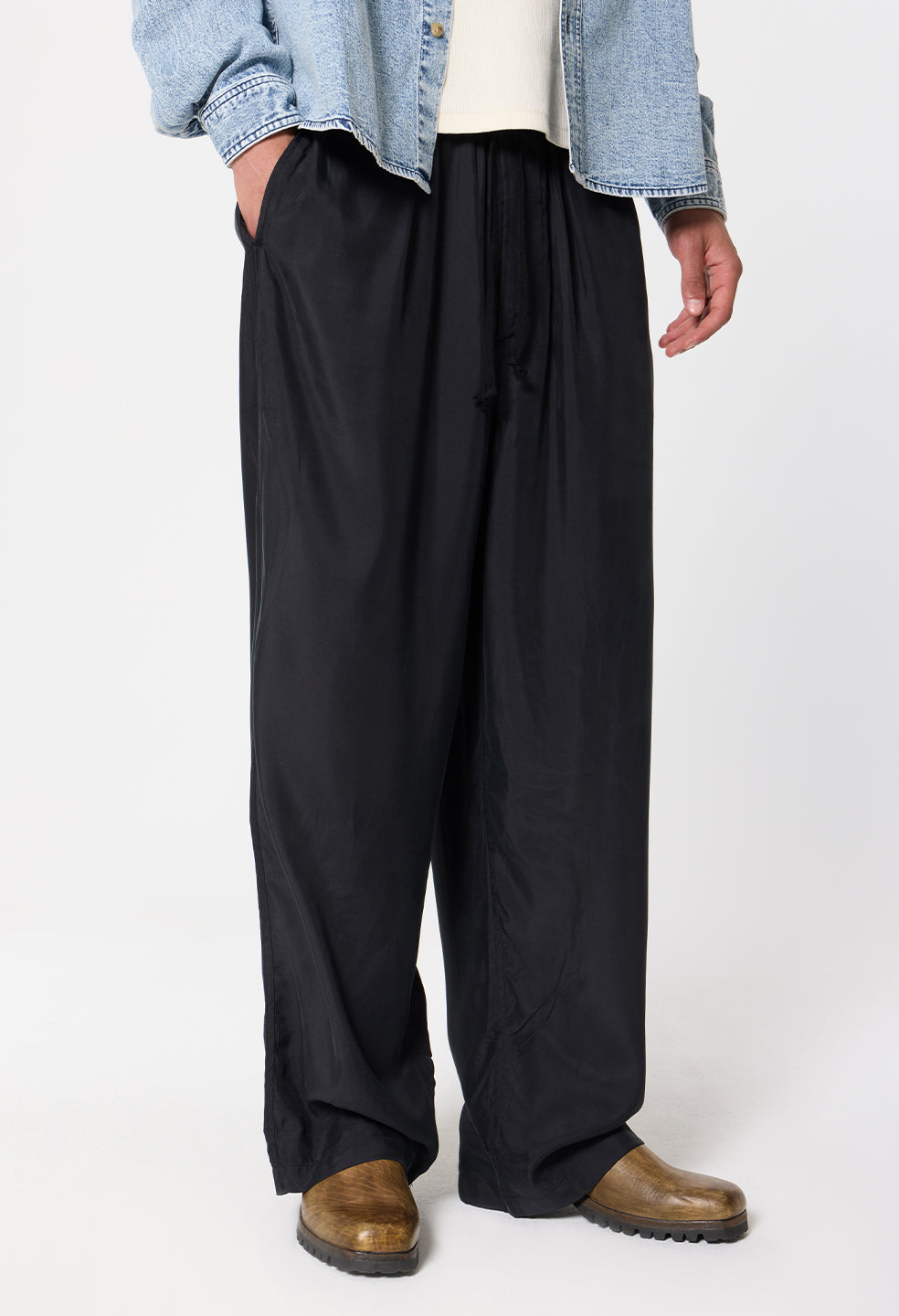 Cupro Saint Lucia Trouser / Black