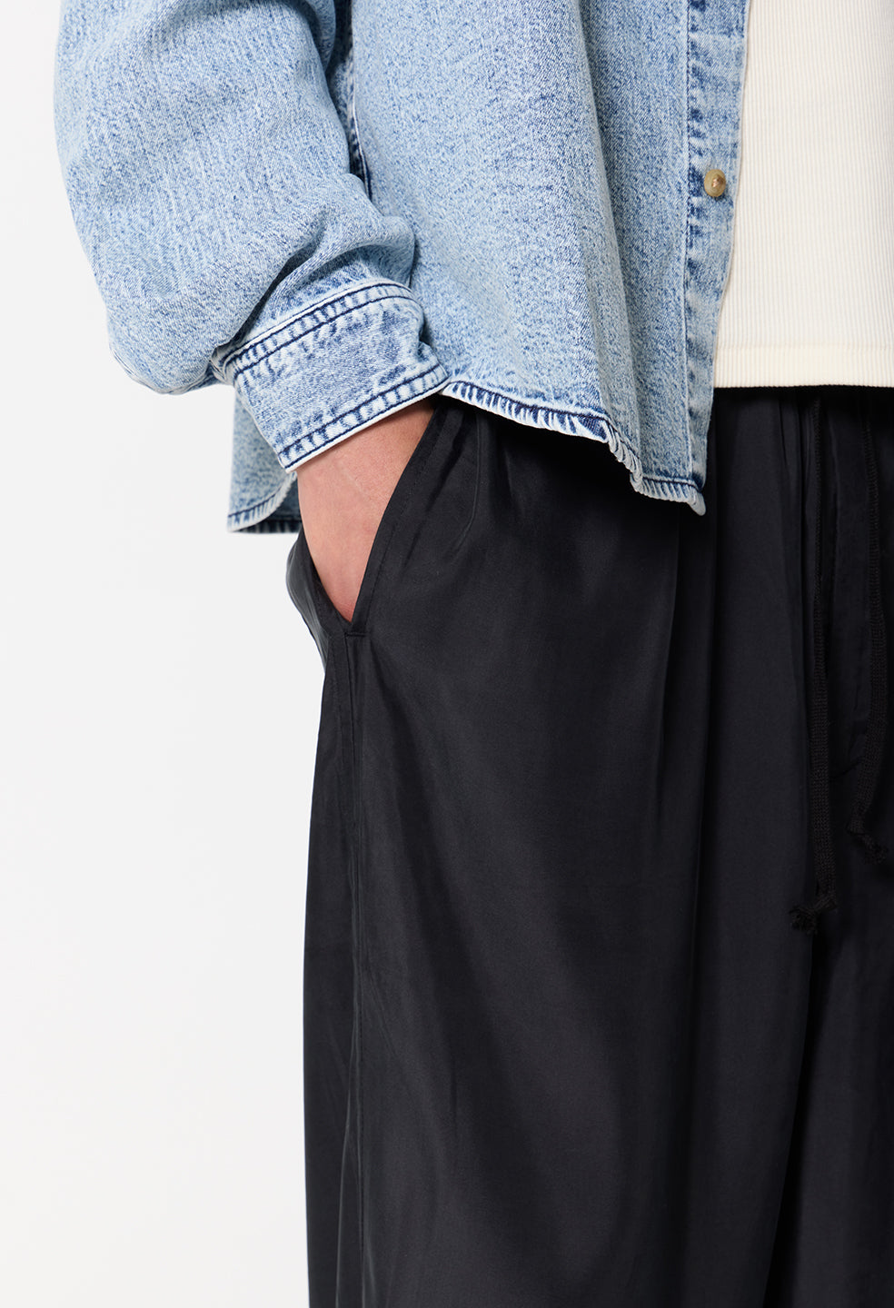 Cupro Saint Lucia Trouser / Black