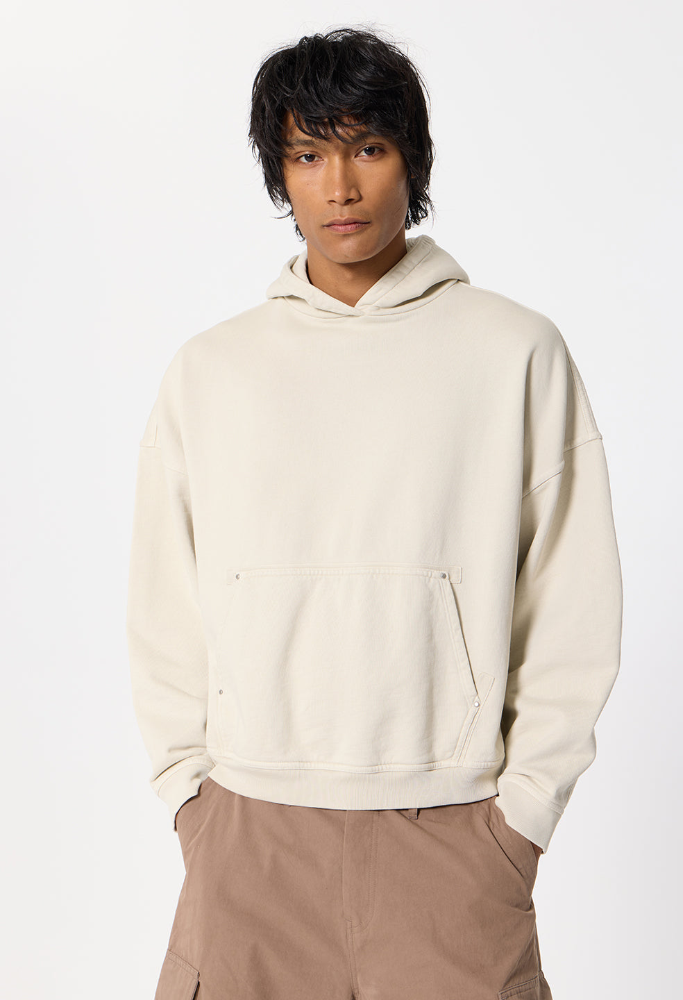 Platoon Frances Hoodie / Washed Bone