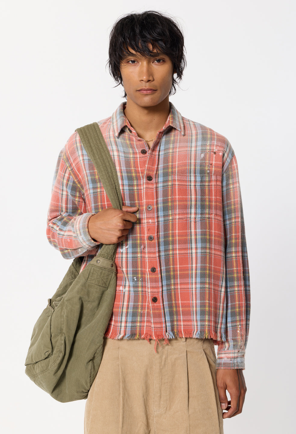 Odeon Hemi Oversized Shirt / Vintage Red Plaid