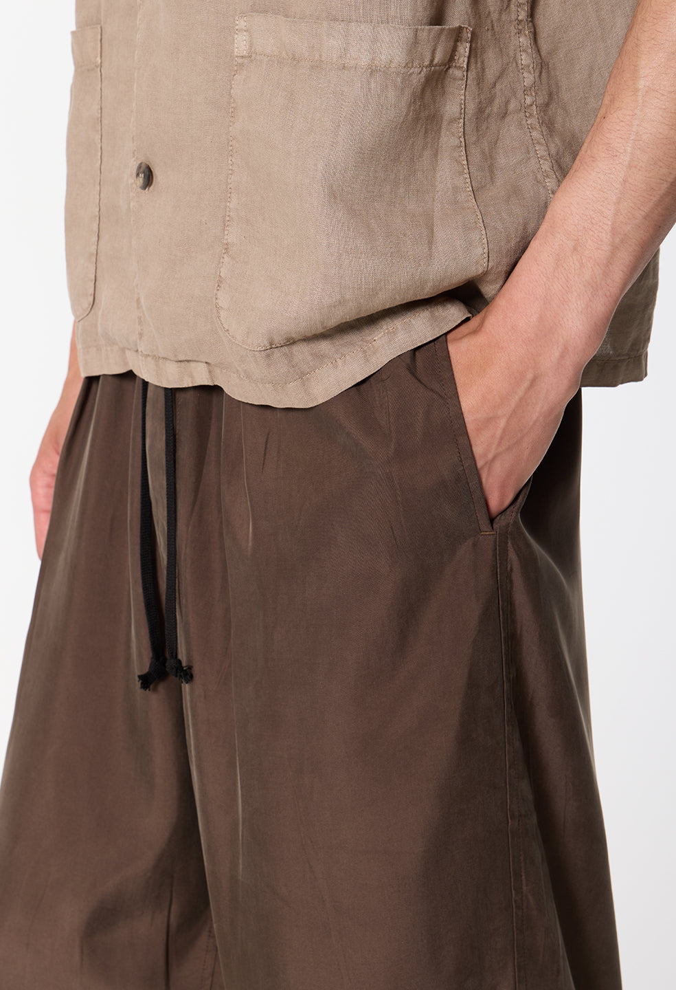 Cupro Saint Lucia Trouser / Espresso