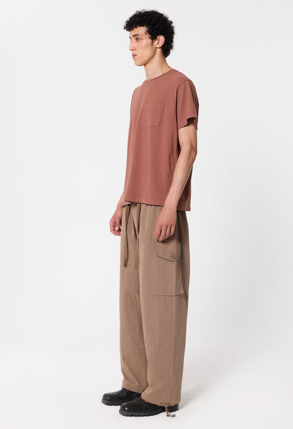 Air Spun Beach Pocket Tee / Rust